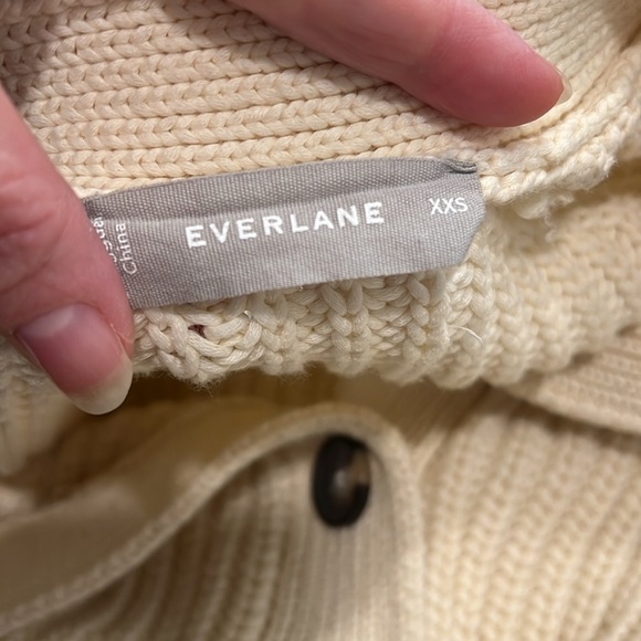 Everlane Cream V-Neck Cardigan Size XXS - Picture 8 of 10